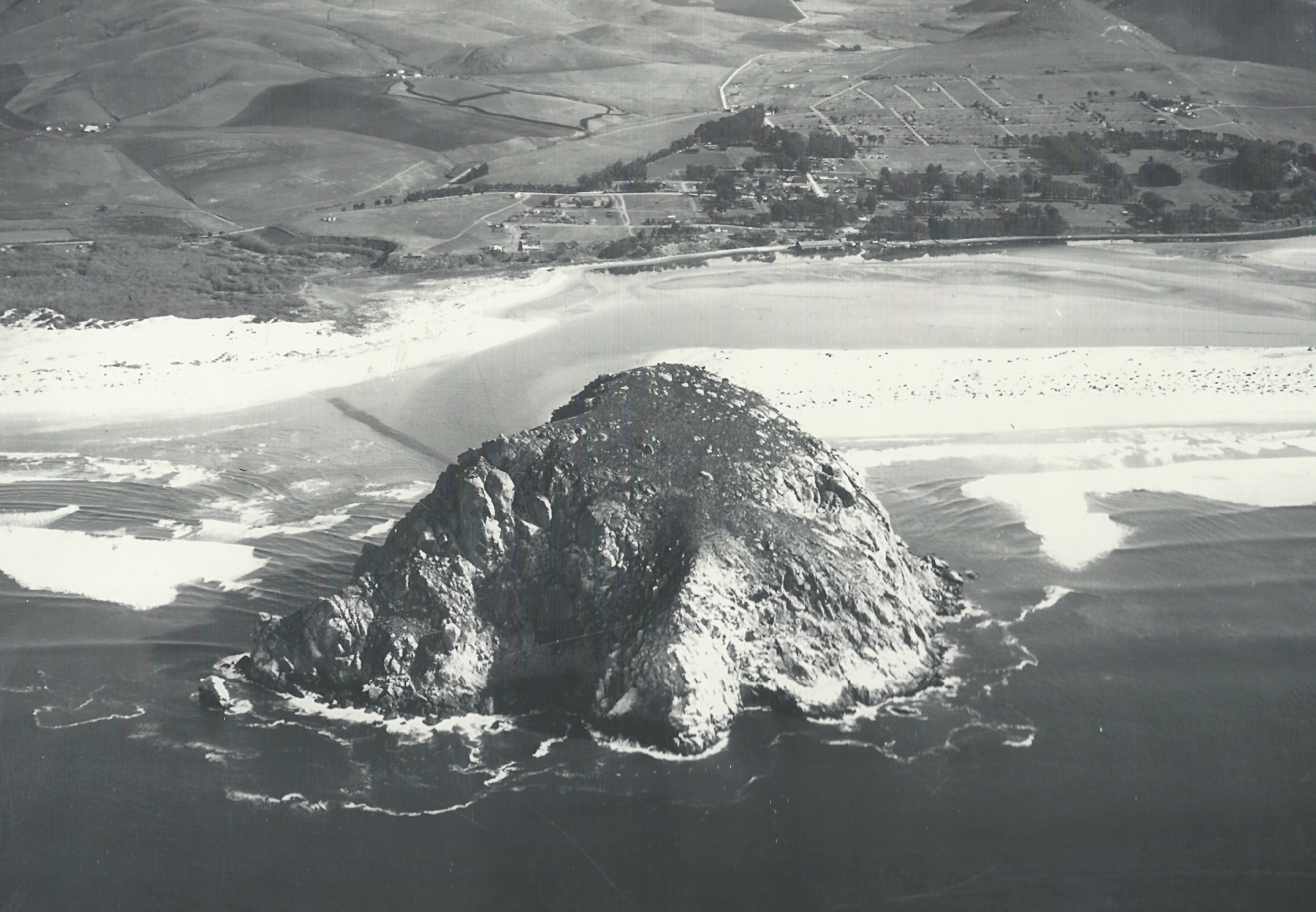 1912 era aerial of harbor